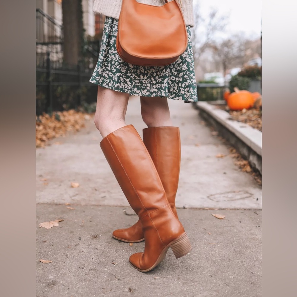 Madewell brown leather Selina tall boot